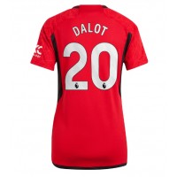 Fotbalové Dres Manchester United Diogo Dalot #20 Dámské Domácí 2023-24 Krátký Rukáv
